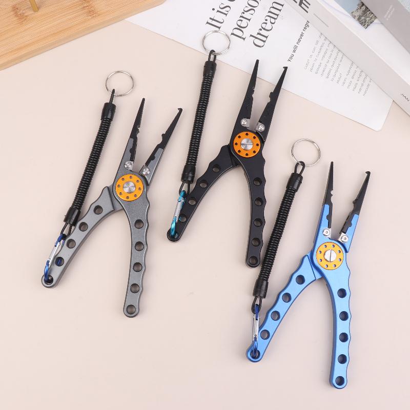 Fishing Pliers Line Cutter Multifunctional Knot Aluminum Alloy Scissors Hook Remover Fishing Equipment