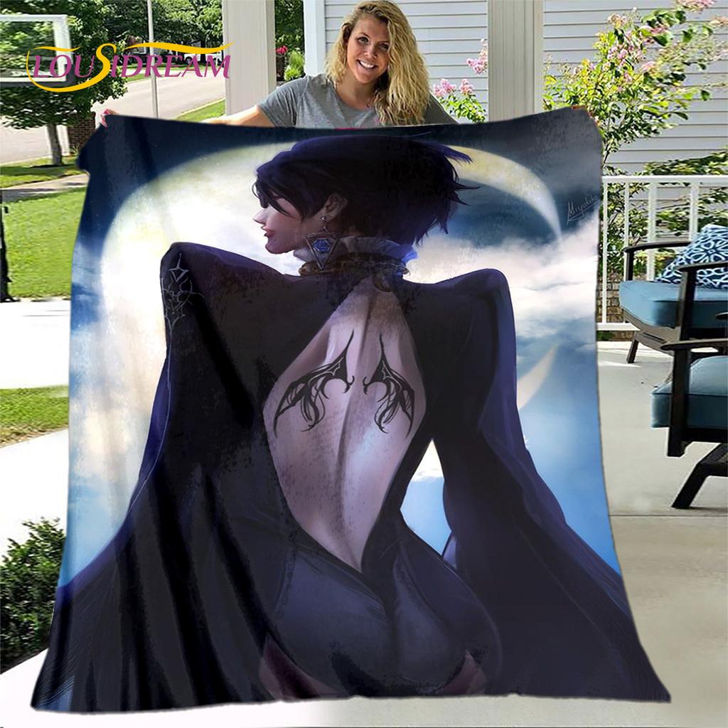 Bayonetta Sexy Game Gamer Cartoon Soft Plush Blanket,Flannel Blanket Throw Blanket for Living Room Bedroom Bed Sofa Picnic Cover