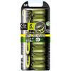 Kai Xfit Razor "3D HEAD to fit your skin" Equipped with a smoother for sensitive skin, 5 blades, men's razor, body + 8 spare blades included GA0070