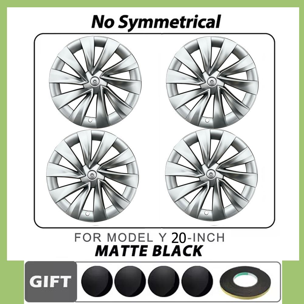 Wheel Covers for 4pcs Model Y Juniper 2025 Wheel Cover 20 Inch Wheel Trim Covers Tesla Accessories Wheel Rim Protector Cover