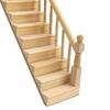 Doll House Stair Sturdy With Handrail Wood Handmade Doll Staircase for Home