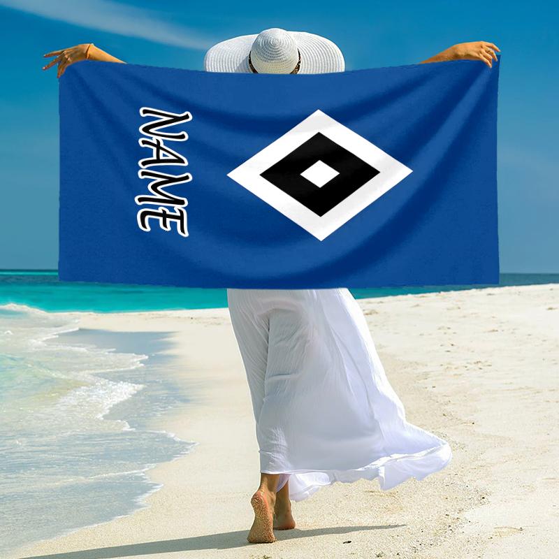 Personalized "Juventus FC Logo Art" Beach Towel Microfiber Beach Towel Thin Absorbent for Beach Swimming Yoga Bath Sports. 0910121