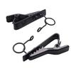 Plouluyt 5-Piece Ring Mini 7.5mm Microphone Clip Holder, Practical for Tie Clips and Collar Clips (Black)