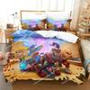 Game Dungeon Defenders Bedding Set Cartoon Anime Adult Kid Bedroom Duvet Cover Sets 3D Print Anime Home Textile