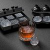 Large Ice Cube Tray For Whiskey,Perfect Etched Large Ice Cubes, Large Ice Cube Mold For Cocktails,Whiskey