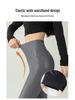 2024 High-End Women's Fleece-Lined Leather Leggings - High Waist, Skinny Fit