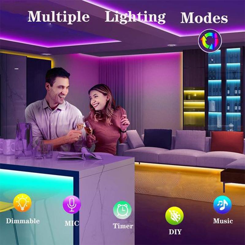 5M 10M 15M 20M 30M Led Strip Rgb 3535 5V Room Light Tv Backlight Led Magic Home Bluetooth Controller Luces Led Lighting Bar