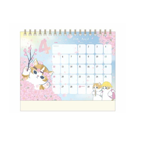 Mofusand 2026 Schreibtischkalender ( Inklusive Mini-Aufkleber ) Japan NEU