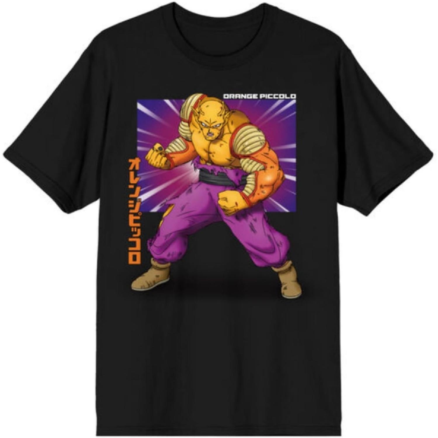Dragon Ball Super Orange Piccolo Kanji Black T-Shirt S разноцветный