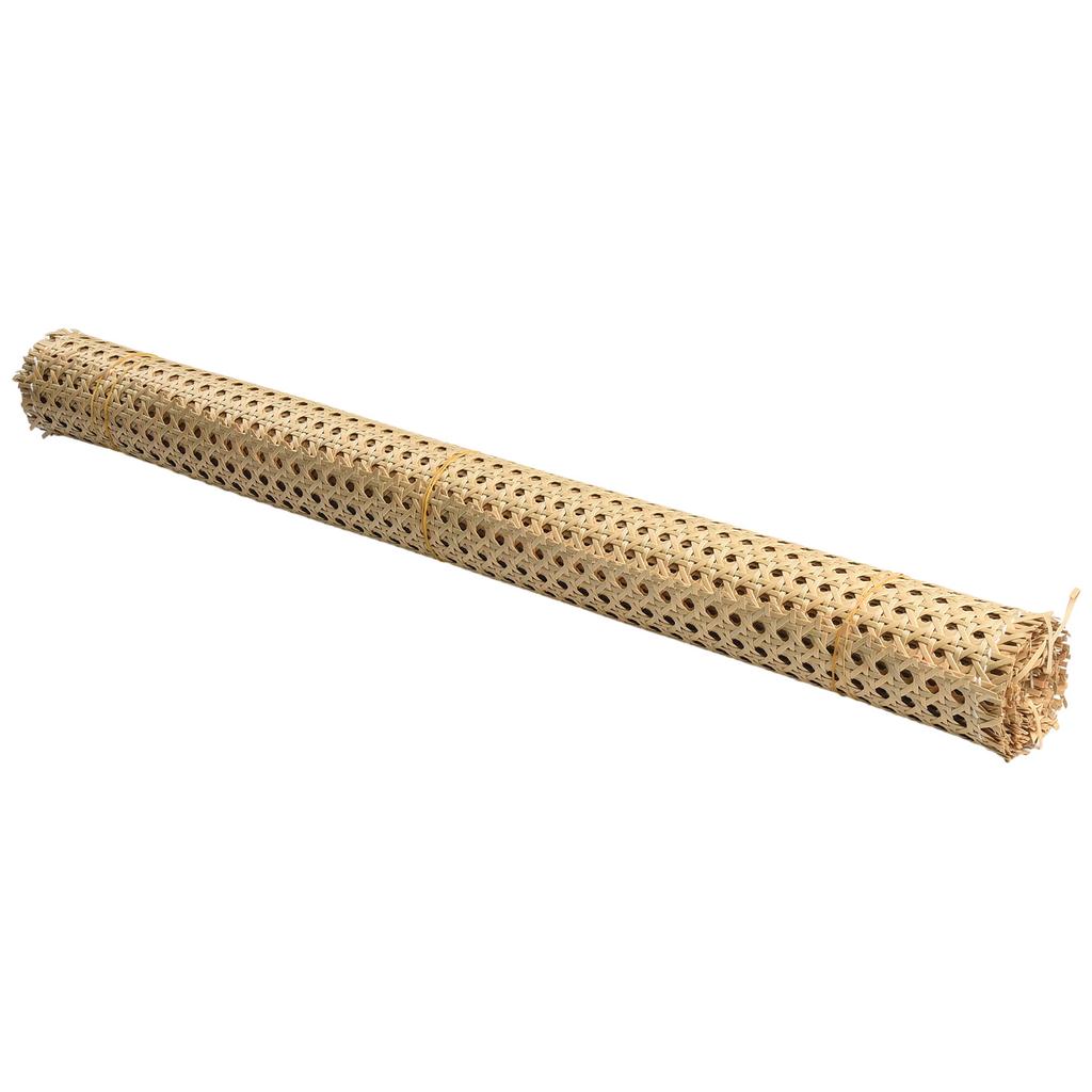 Breathable Rattan Mesh Roll Sheet Webbing Caning Material for Chair Repair and Decoration with Multiple Size Choices