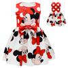 Minnie Mouse Girl Dress With Cartoon Pattern For Spring Girls Age 3 To 8