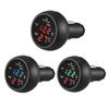 3 In 1 12/24V Car Volt Meter Auto LED Digital Voltmeter Gauge+Thermometer+USB Charger Current Meter Volt Detector Thermometer