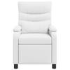 Recliner Chair White Faux Leather