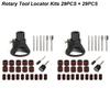 Rotary Router Milling Cutter Guide Attachment Twist Drill Bit Wood Carving Tool Kit Dedicated Locator Woodwork Tool for Dremel