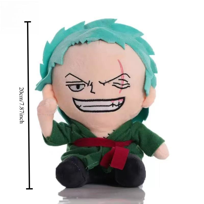 NOUVEAU Modèle Anime One Piece Zoro Luffy Chopper Peluches Mignonnes Dessin Animé Peluche Poupées Remplies Pendentif Enfants Cadeaux de Noël