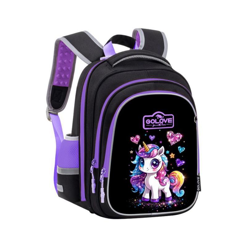 Kids School Backpack Girls Grade 1-2 Lightweight Waterproof Oxford Fabric With Air Cushion Straps Cartoon Design