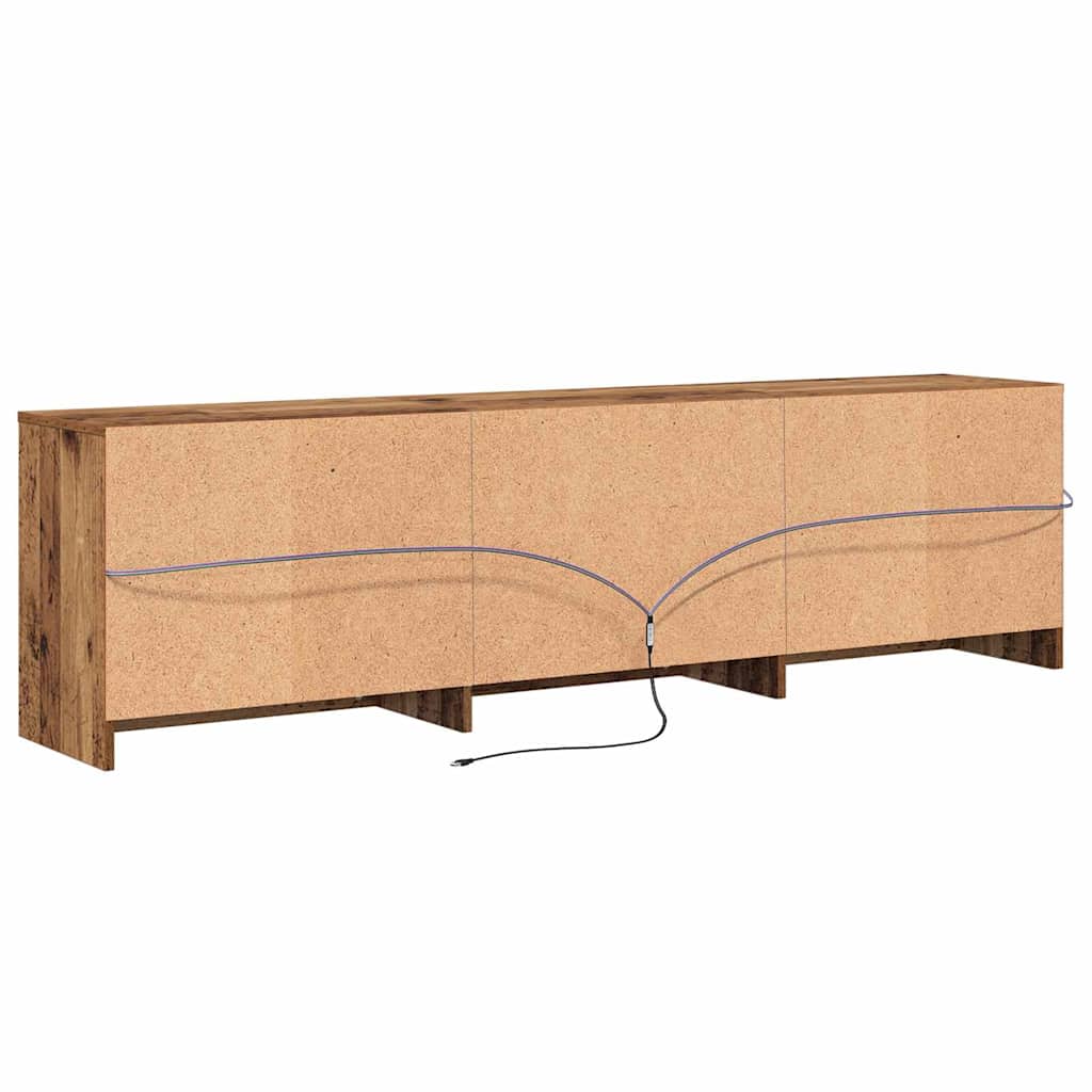 TV Units 2 pcs Reclaimed Wood Look 180 x 34 x 50 cm Particleboard
