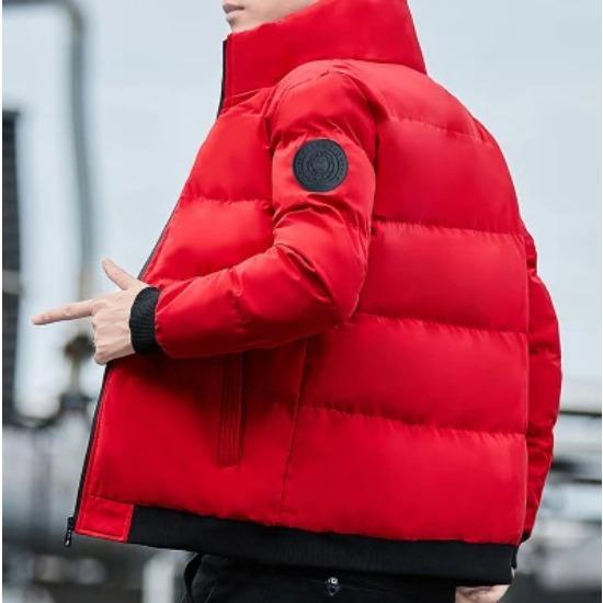 

Хлопковое пальто с головой тигра, зимнее пальто, мужское повседневное пальто с воротником-стойкой, утолщенное хлопковое пальто, ветрозащитное и холодное зеленое хлопковое пальто, модное пальто 4XL