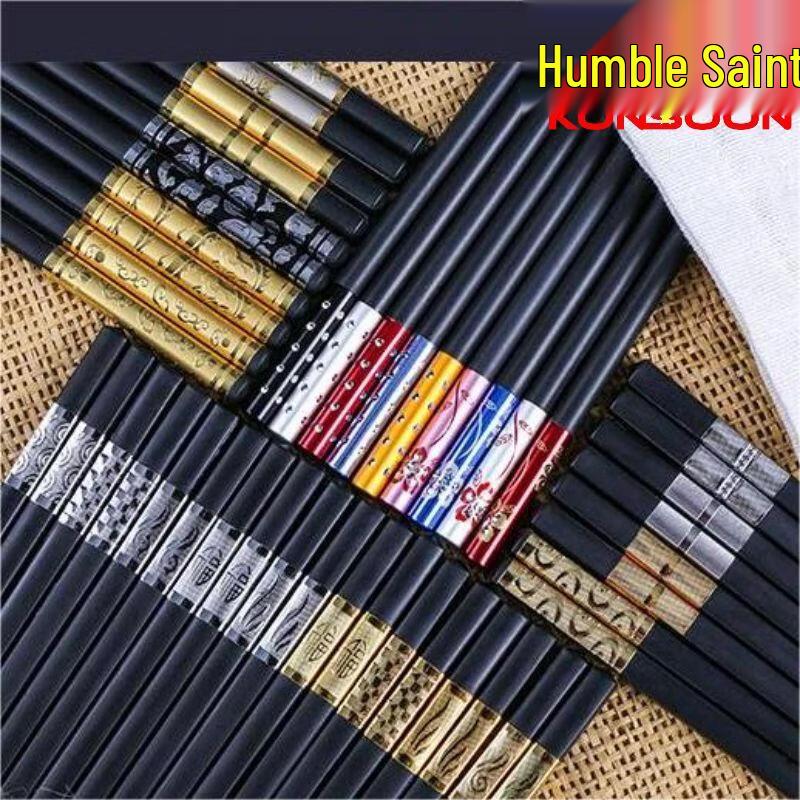 Melamine Anti-slip Alloy Chopsticks