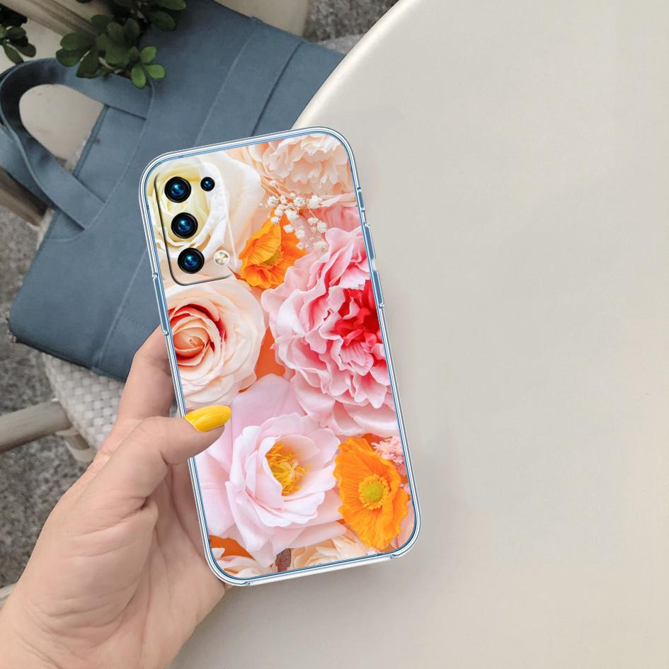 FM8 Beautiful Roses Flower Soft Shell Transparent Phone Case for Motorola Moto G7 G8 G9 G84 G85 G73 G24 G15 Z2 Play Power Plus