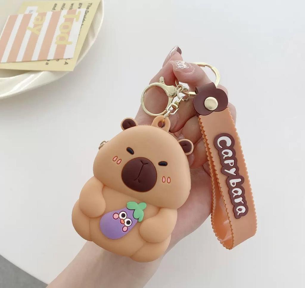 Adorable Capybara Silicone Coin Purse - Cute Cartoon Design for Kids