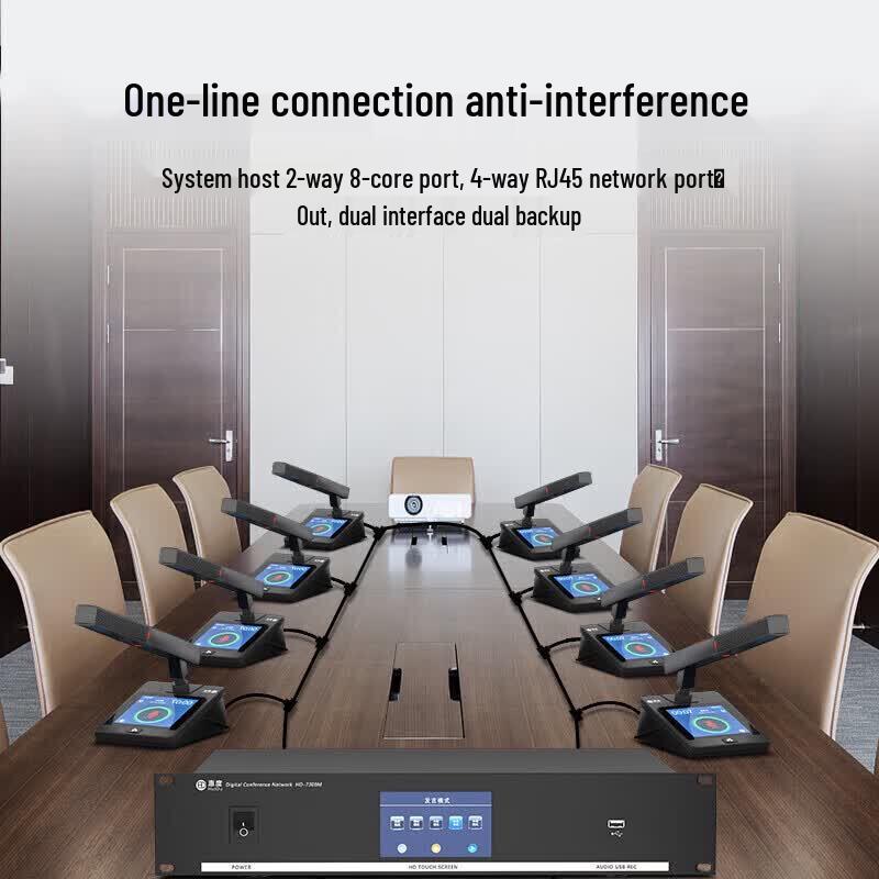 HuiDu HD-7300 Professional Wired Gooseneck Conference Microphone (CN version)