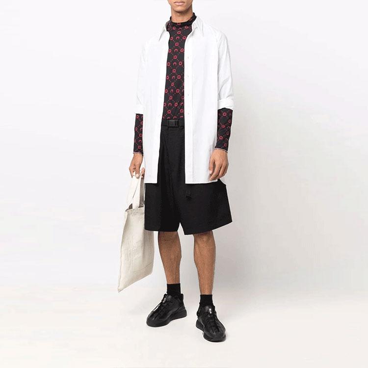 Y-3 SS21 Široké bermudy ke kolenům Pánské šortky Černé HG8600