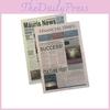2pcs English Newspaper Vintage Style Photography Background Shooting Props