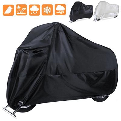 190T Waterproof Dustproof UV Resistant Motorcycle Cover for Outdoor Indoor Use All-Season Protection for Scooter/Motorbike
