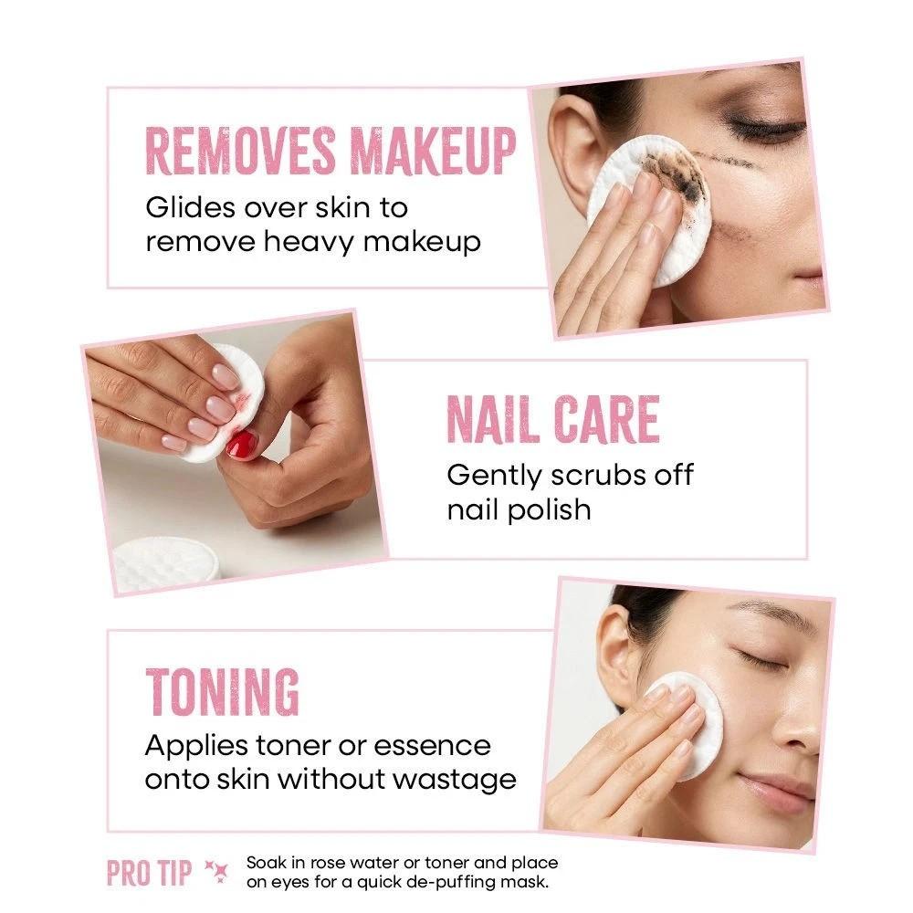 Nykaa Skin Soft Premium Cotton Pads (80 Pcs) – Ultra-Soft Pads for Gentle Makeup