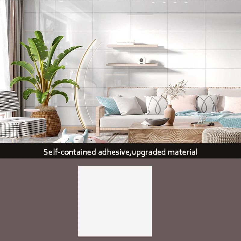 10pcs Wall Stickers Self Adhesive Waterproof Marble Floor Sticker Bathroom Living Room Wall Paper Renovation Decals Ground Decor
