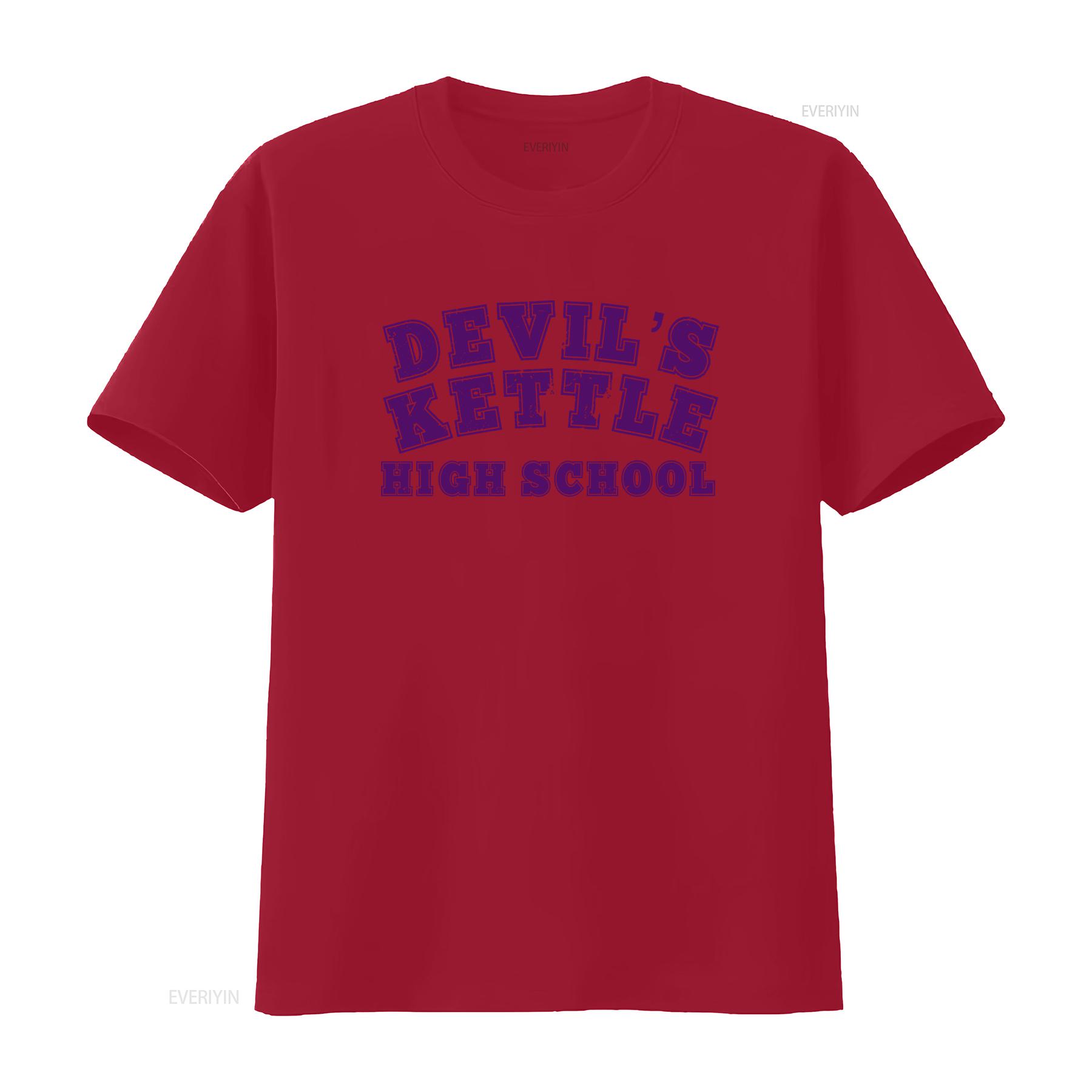 

Devils Kettle High School Jennifers Body Inspired Horror T Shirt Stylish Trendy for Fans vintage Washed Breathable S