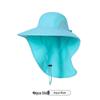 Men's Summer UV Protection Fishing Hat with Large Brim and Full Face Shield