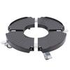 Rolling Plant Stand with Lockable Wheels 15.75 To 22.83in Adjustable 440lbs Round Plant Dolly for Indoor Outdoor Flower