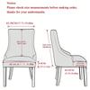 1/2pcs Stretch Jacquard Chair Cover Small Arm Dining Chair Slipcover Washable High Sloping Armchair Case Dining Room Home Decor