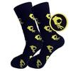 Unisex Winter Knitted Mid-Calf Long Crew Socks Funny Printed Hip-Hop Trendy Cotton Hosiery Skateboard Streetwear