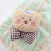Pet Plaid Autumn and Winter Vest Bow Tie Bear Vest Teddy Dog Cartoon Plaid Cotton Coat Cute Jacket Puppy Clothes Jacket