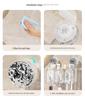Wall-Mounted Suction Cup Toothbrush & Toothpaste Holder Set with Tooth Squeezer and Cup for Family Bathrooms