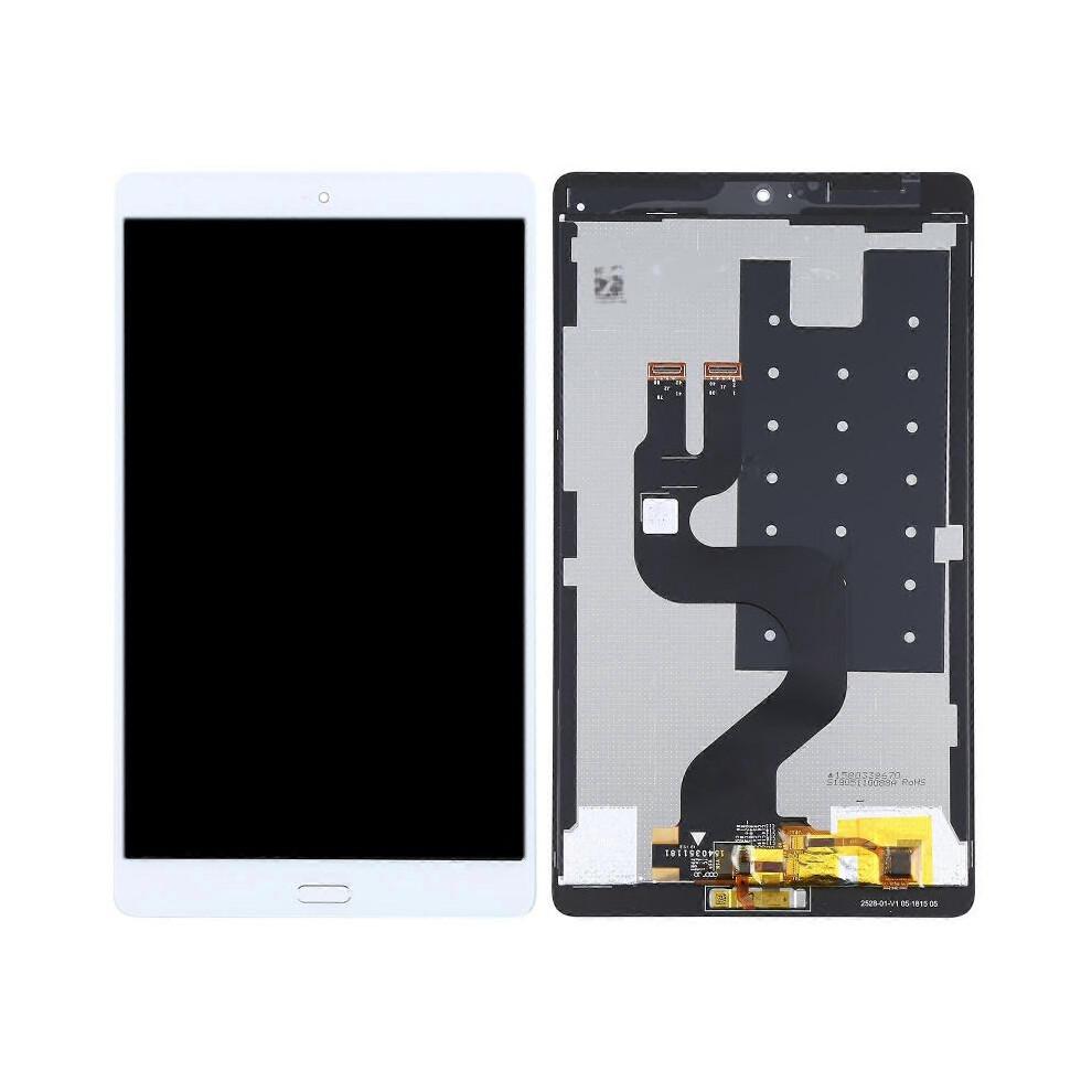 COMPATIBLE LCD Screen for Huawei MediaPad M3 8.4 BTV-W09/BTV-DL09 Digitizer Full Assembly with Fingerprint (White)