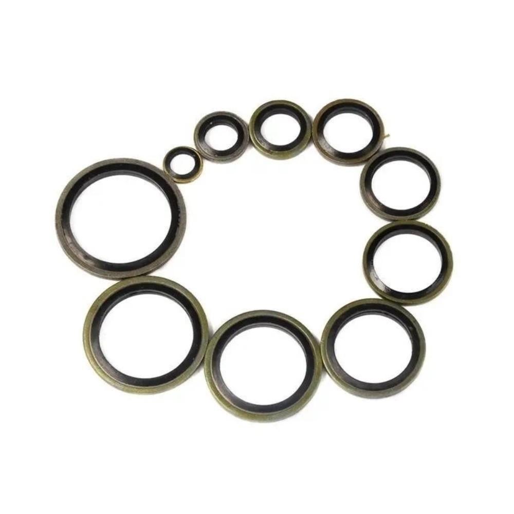 150 Stück/Set O-Ring-Kombinationsbolzen-Dichtscheibensatz Ablassschrauben-Dichtscheibe Ölwanne Ablassdichtung Autos