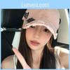 Spring Summer Elegant Womens Pink Baseball Cap Wide Brim And Soft Fabric Design