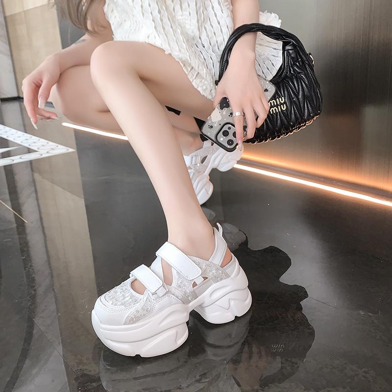 2025 Designer Comfort Designer Casual Shoes Spring and Autumn Women's Shoes Women's New Shoes  Platform Sandals