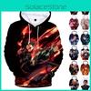 Vibrant Demon Slayer Kimetsu No Yaiba 3d Printed Hoodie Sweatshirt For Casual Wear