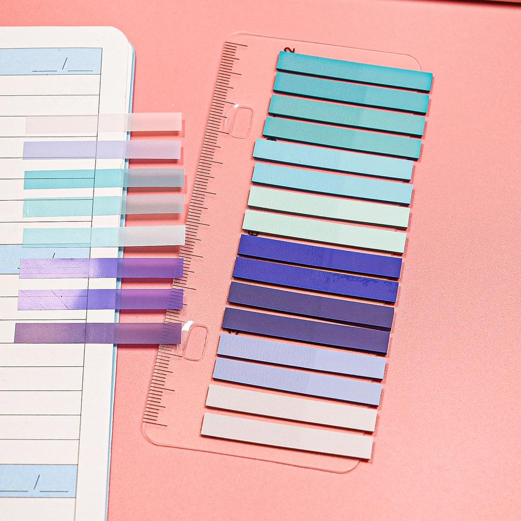320 Sheets Transparent Sticky Note Self-Adhesive BookMarker Annotation Reading Book Clear Tab Kawaii Cute Stationery