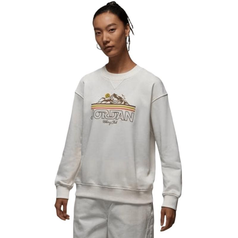Jordan Women s Printed Crew Neck Pullover S