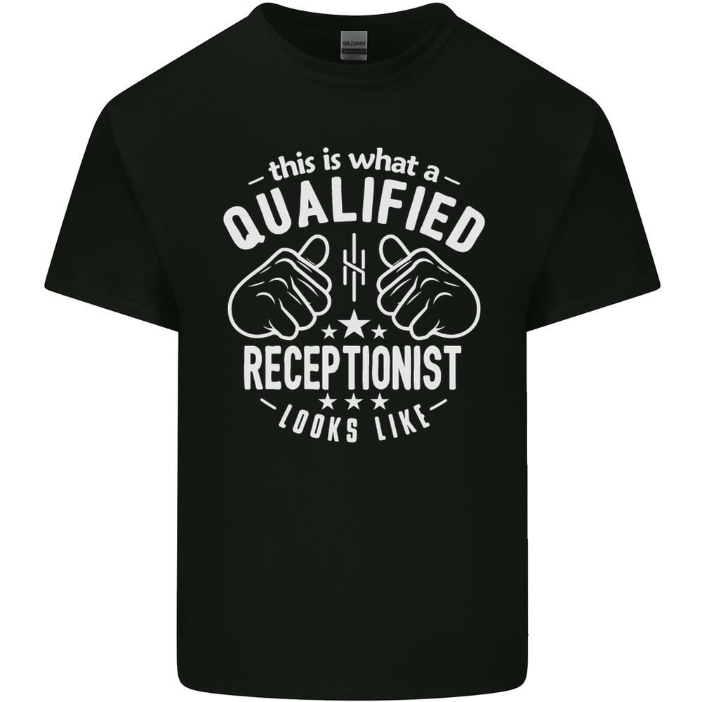 A Qualified Receptionist Looks Like Mens Light Cotton T-Shirt Unisex T-Shirt XXXL