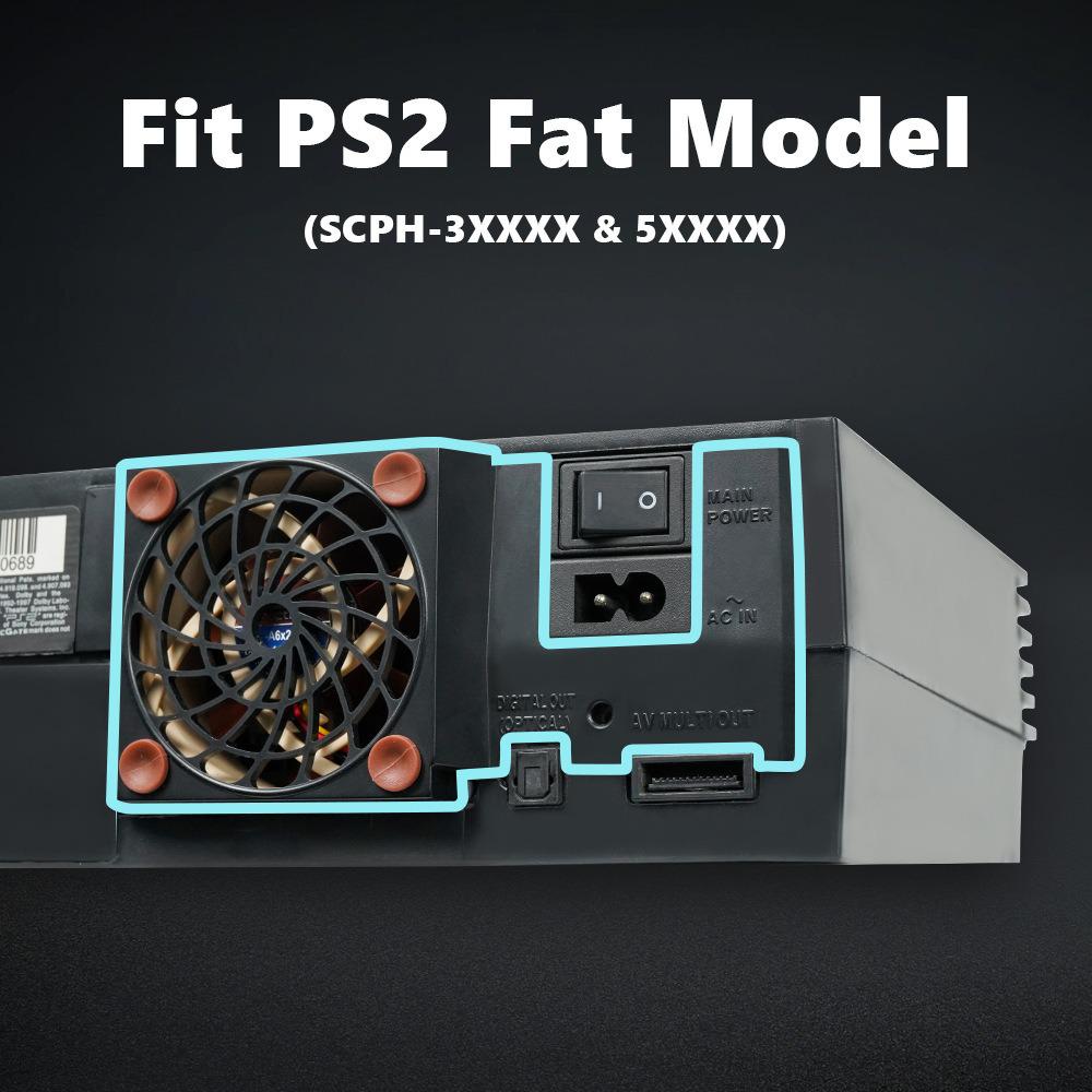 PS2 External Fan Stand: Enhanced Heat Dissipation & Console Protection - Durable ABS Material
