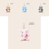Plush Elephant Keychain With Scarf Cartoon Soft Toy Keyring For Kids Gift