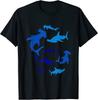 Hammerhead Sharks School Graphic T-shirt