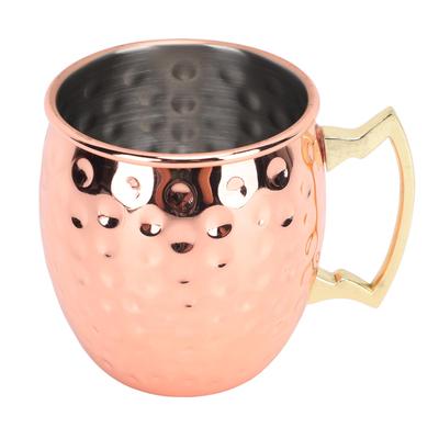 Moscow Mule Becher Edelstahl Hammerpunkt Becher Leicht zu Reinigen Espressobecher für Cocktails Wasser